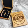 Best Dad Ever Father's Day Personalised Wine Bottle Tools Gift Box Set