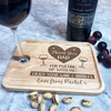 Thank You Dad Father's Day Personalised Wine Glass & Nibbles Serving Tray