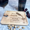 Thank You Teacher Wine Personalised Wine Glass and Nibbles Serving Tray