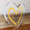 Thank You Pencil Heart School The Best Teacher Clear Heart Personalised Gift