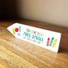 Thank You For Being Amazing Teacher Crayons Pencil Shaped Personalised Gift