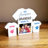 This Awesome Grandad Belongs To 2 Small Football Shirt Photo Personalised Gift