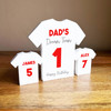 Dad's Dream Team Birthday Football Red Shirt Family 2 Small Personalised Gift