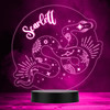 Mystic Snake Stars Astrology Multicolour Personalised Gift LED Lamp Night Light