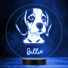 Beagle Dog Pet Silhouette Colour Changing Personalised Gift LED Lamp Night Light