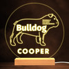 Bulldog Dog Pet Silhouette Personality Warm Lamp Personalised Gift Night Light