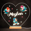 Cute Colourful Fairies Colourful Heart Personalised Gift LED Lamp Night Light