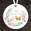 New Baby Wreath Baby Shoes Round Personalised Gift Keepsake Hanging Ornament