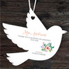 Thank You Amazing Teacher Flowers Bird Personalised Gift Hanging Ornament