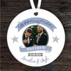 Thank You Wedding Groomsman Photo Personalised Gift Keepsake Hanging Ornament