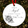 Father-in-law Memorial Angel In Heaven Custom Christmas Tree Ornament Decoration