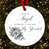 Grandad Memorial Angel In Heaven Personalised Christmas Tree Ornament Decoration