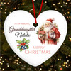 Amazing Granddaughter Santa Claus With Present Custom Christmas Tree Decoration