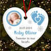 Baby Boy Memorial Photo Footprints Child Loss Custom Christmas Tree Decoration