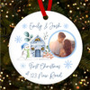 First At New Home Photo Winter Scene Custom Christmas Tree Ornament Decoration