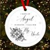 Uncle Memorial Angel In Heaven Personalised Christmas Tree Ornament Decoration