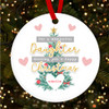 Wonderful Daughter Tree Hearts Personalised Christmas Tree Ornament Decoration