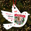 Miss You at Mum Photo Memorial Personalised Christmas Tree Ornament Decoration