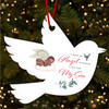 Son Dark Skin Sleeping Baby Angel With Wings Custom Christmas Memorial Tree Decoration