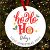 Golden Retriever Puppy 1st Ho Ho Ho Custom Christmas Tree Ornament Decoration
