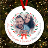 Daughter and Son-in-Law Photo Personalised Christmas Tree Ornament Decoration
