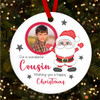 Cousin Kids Santa Photo Stars Personalised Christmas Tree Ornament Decoration