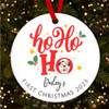 Ho Ho Ho Dogs First Puppy Style 11 Custom Christmas Tree Ornament Decoration