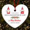 Son Daughter-in-law Pair Of Gnomes Custom Christmas Tree Ornament Decoration
