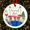 Special Friend Photo Snowman Child Custom Christmas Tree Ornament Decoration