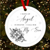 Son Memorial Angel In Heaven Personalised Christmas Tree Ornament Decoration