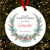 Someone Special Winter Berry Personalised Christmas Tree Ornament Decoration