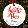 Ho Ho Ho Dogs First Puppy Style 9 Custom Christmas Tree Ornament Decoration