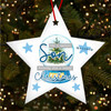 Special Son Snow Globe Star Personalised Christmas Tree Ornament Decoration