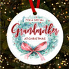 Special Grandmother Bow Personalised Christmas Tree Ornament Decoration