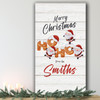 Ho Ho Ho Personalised Tall Decoration Family Christmas Indoor Outdoor Sign