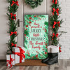 Little Green Floral Personalised Tall Decoration Christmas Indoor Outdoor Sign