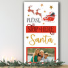 Stop Here Santa Photo Sleigh Personalised Decor Christmas Indoor Outdoor Sign