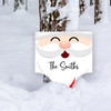 Santa Claus Face Personalised Decoration Christmas Outdoor Garden Stake Sign