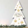 Gold Ornaments Personalised Tree Decoration Family Christmas Indoor Outdoor Sign