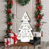 Welcome To Address Personalised Tree Decoration Christmas Indoor Outdoor Sign