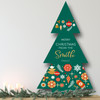 Geometric Pattern Personalised Tree Decoration Christmas Indoor Outdoor Sign