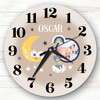 Baby Boy Girl Nursery Room Moon Photo Neutral Custom Gift Personalised Clock