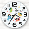 Cute Animal Pirate Characters Boys Room Custom Gift Personalised Clock