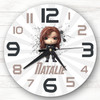 Baby Black Widow Superhero Boys Girls Room Custom Gift Personalised Clock