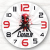 Baby Deadpool Superhero Boys Room Custom Gift Personalised Clock