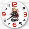 Baby Thor  Superhero Boys Room Custom Gift Personalised Clock