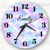 Mermaid Skin Tail Girls Room Custom Gift Personalised Clock