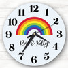 Lgbt Rainbow Gay Romantic Couple Personalised Gift Personalised Clock