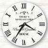 There's No Place Like Nanny and Grandad's House Gift Personalised Clock