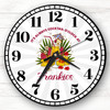 Colourful Floral Cocktail O'clock Personalised Gift Personalised Clock